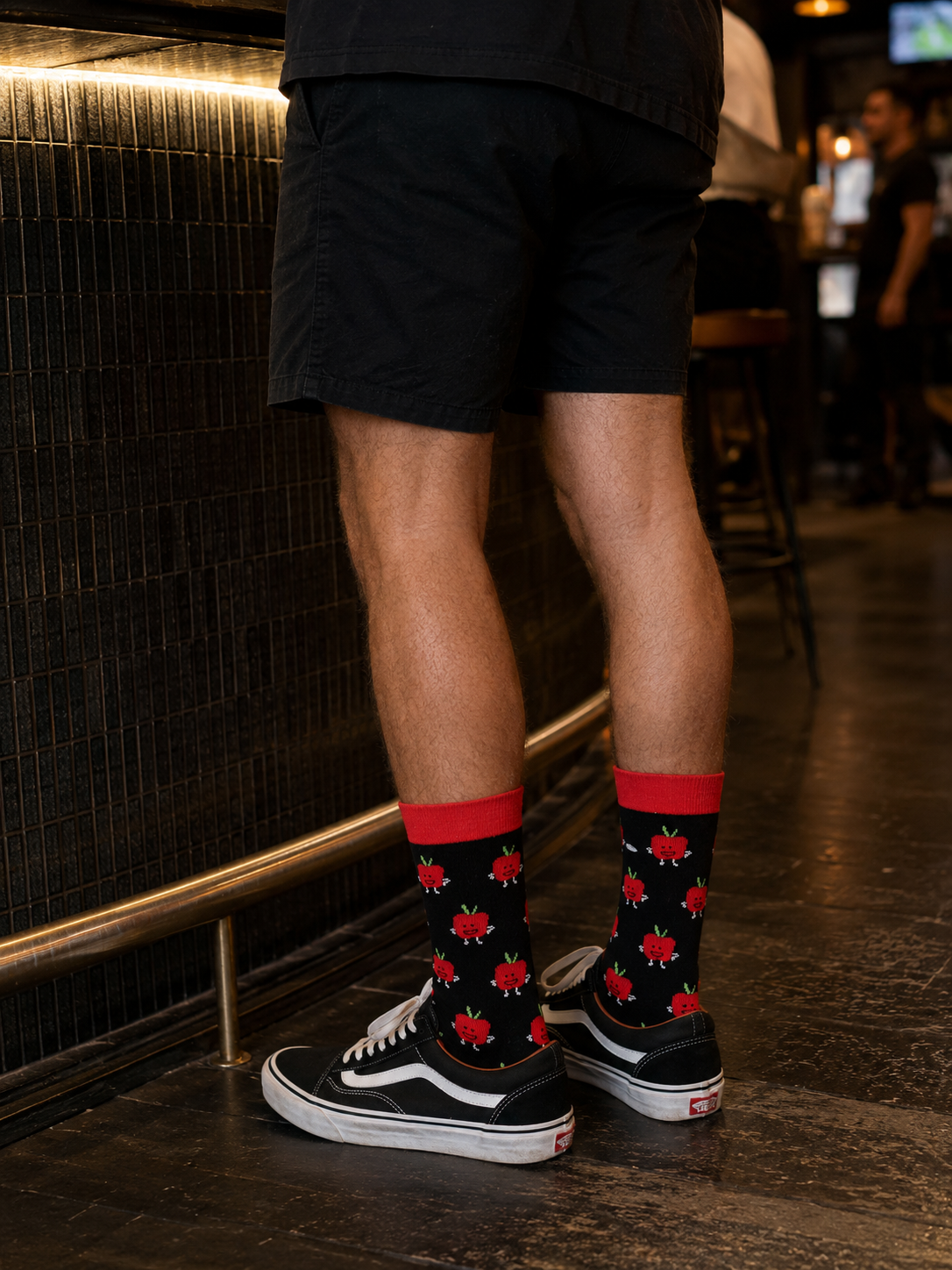 Apple- Socks with Bite. Bold, direct, no nonsense.